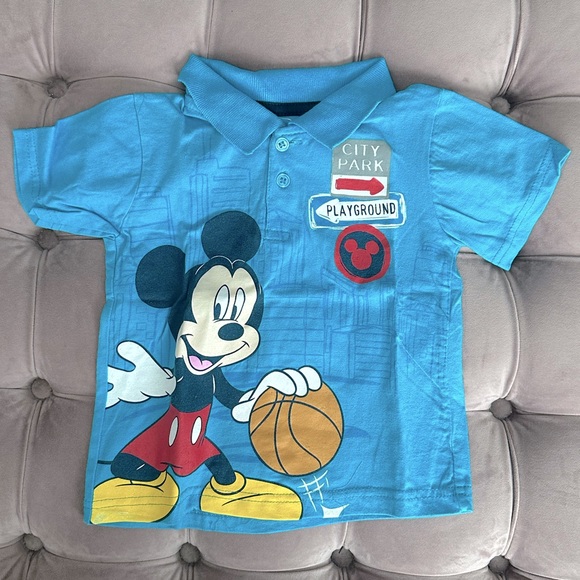 Mickey Mouse Disney Basketball Polo Size 4 - Picture 1 of 3